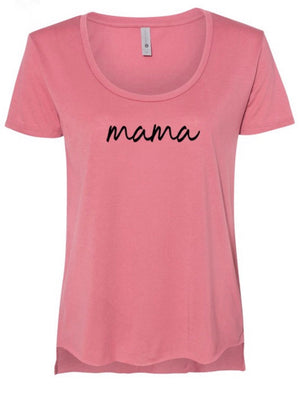 ‘Mama’ Tee - Coral Pink